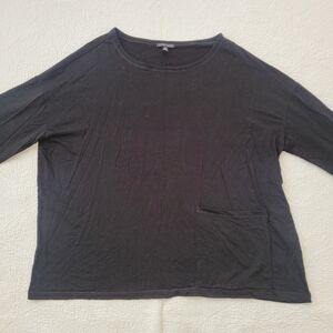 Eileen Fisher Tencel Stretch Terry Long Sleeve Shirt